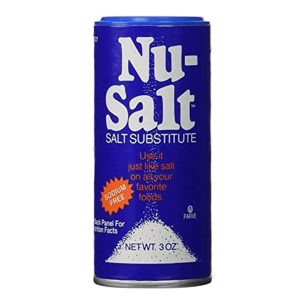 NuSalt Sodium Free Salt Substitute Table Salt Alternative 3oz (12 Pack)