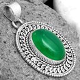 thumbnail image 2 of Natural Green Onyx 925 Sterling Silver Pendant Jewelry P-1537 SDP135226, 2 of 5