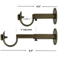 thumbnail image 5 of Urbanest Adjustable Curtain Rod Bracket, 1 1/8"-1 1/4", Antique Gold, 5 of 6