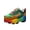 Green, variant on Women's Multi-Color Block Chunky Platform Sneakers Lace Up Height Boosting Non Slip Thick Sole Trendy Casual Walking Shoes for Street Style Weekend Outings