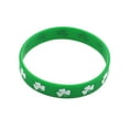 thumbnail image 3 of St. Patrick's Day Wristbands 24pcs Green Shamrock Silicone Bracelets Clover Party Favors Festival Accessories for Men Women Celebration Good Luck Gifts Bulk Set, 3 of 5
