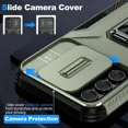 thumbnail image 3 of Armor Shockproof Phone Case for Samsung Galaxy S25 Ultra, Slide Push Window Lens Protection, Durable Back Cover (Black,for S25 Ultra), 3 of 7