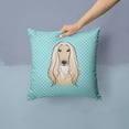 thumbnail image 2 of Dog Face Checkerboard Design Fabric Decorative Pillow, 2 of 4