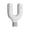 White, variant on Double Headphone Adapter U Shaped Connectors For Smartphones Tablets Enables Shared Playbacks Clear Voice Chatting