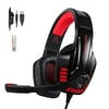 Trobing Gaming Headset for PS4 Xobx One Controller PC PSVR, Noise Cancelling Mic Over Ear Headphones LED Light Stereo Surroun