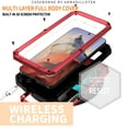 thumbnail image 5 of SaniMore for Samsung Galaxy S24 5G 2024 Rugged case with Screen Protector, Stand Camera Slide Cover for Samsung S24 Metal Military Sturdy Armour Shockproof Cover for Man Outdoor, Red, 5 of 8