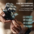 thumbnail image 6 of Nogroa Head Shavers for Bald Men, 7D Electric Razor, Cordless Rechargeable Wet/Dry IPX7 Waterproof Hair Beard Trimmer with Rotary Blades & Brush, LED Display, Grooming Shaving Kit Gift for Men, 6 of 9