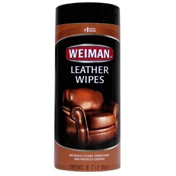 Weiman Leather Wipes Lemon Scent - All Purpose - 30 Count