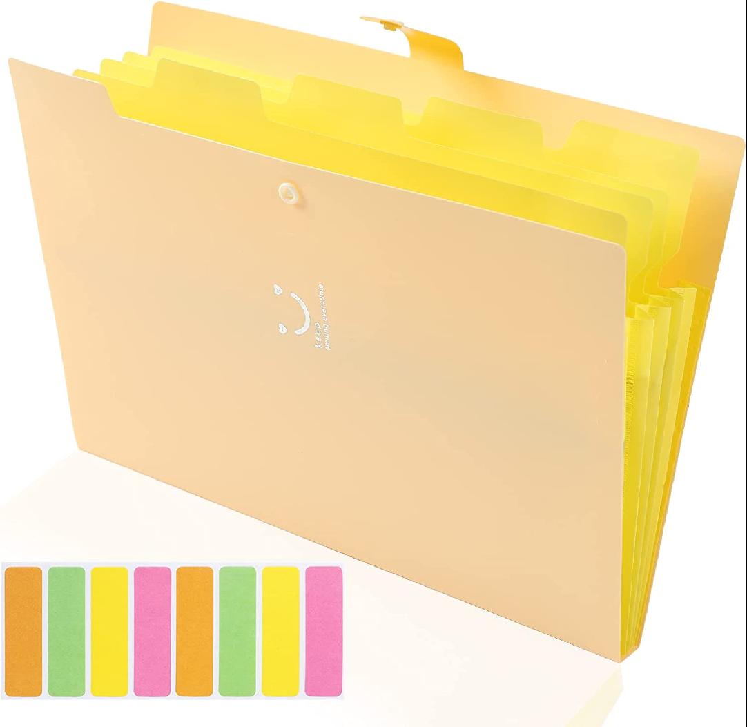 File Folders Accordion File Organizer Folders with Pockets Aesthetic
