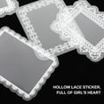 90pcs Lace Stickers Decorative Stickers for Scrapbooking Journaling