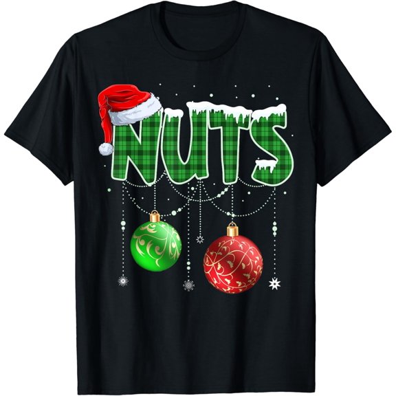 Chestnuts Matching Family Funny Chest Nuts Christmas Couples T-Shirt