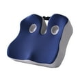thumbnail image 2 of Cojín de espuma viscoelástica para asiento, cojín para silla, cojín para glúteos, cojín extraíble y cómodo para silla, cojín para coxis para estar Azul grisáceo, 2 of 8
