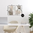 thumbnail image 3 of Stupell Industries Neutral Oval Shapes 2 Piece Canvas Wall Art Set design by Hannah Dawson, 24 x 16, 3 of 7