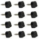 thumbnail image 2 of Footful 6 Par Talón Placa Para Tacon Alto Zapato PU Negro Heel Plate Soledad  Placa del talón, 2 of 10