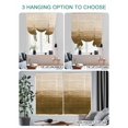 thumbnail image 4 of Brown Ombre Tie Up Curtains for Windows 63 Inch Length Balloon Curtains Kitchen Adjustable Balloon Window Shade Modern Abstract Art Ocean Oil Painting Tie Up Valance Bathroom Curtain Window 46"x63", 4 of 6