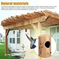 thumbnail image 3 of Hummingbird Houses Wooden Hand Craft Ornament Outdoor Garden Patio Hang Decor, 3 of 13