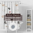 thumbnail image 3 of Shower Curtain Liner, 4G PEVA Colorful Cat Shower Liner, Plastic Waterproof Shower Curtains, 72x72 inch with Grommet Holes 3 Magnetic Weights, 3 of 6