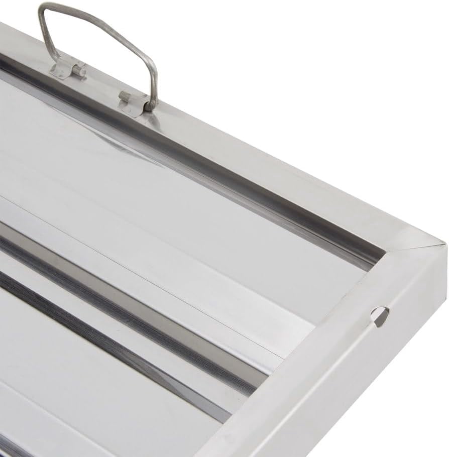 TrueCraftware- Set of 3 Stainless Steel 20" W x 16" H Commercial Kitchen Hood Filter- Restaurant Hood Filters Range Hood Filter Range Hood Baffle Grease Filter for Restaurant Kitchen Exhaust Hoods