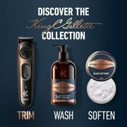 King C. Gillette Beard Trimmer for Men, Cordless Rechargeable Electric Razor