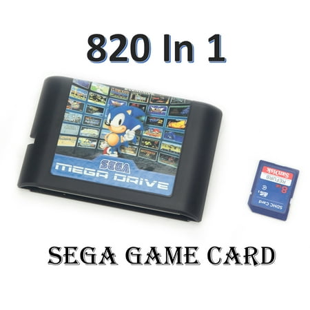 820 in 1 Game Cartridge 16 bit Game Card For Sega Mega Drive Genesis Console for USA, Japanese and (Best Sega Mega Drive)