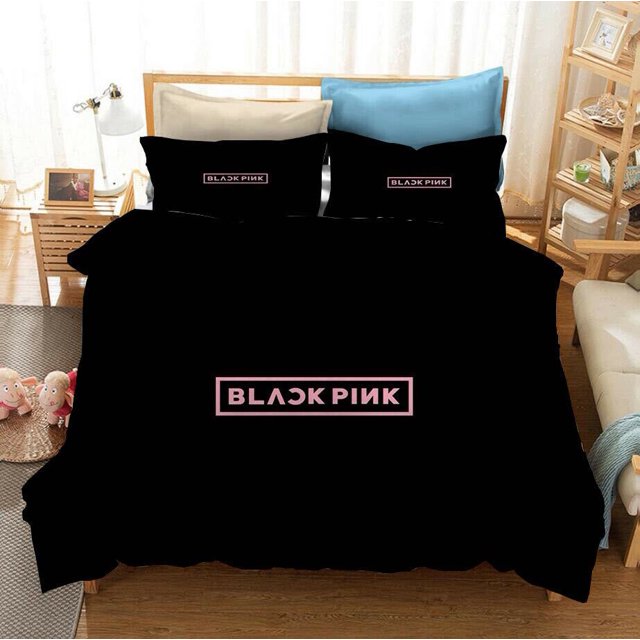 European and American size three-piece bedding set