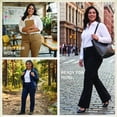 thumbnail image 4 of Dickies Womens Plus Size Mid Rise Slim Fit Bootcut Work Pants, 4 of 6