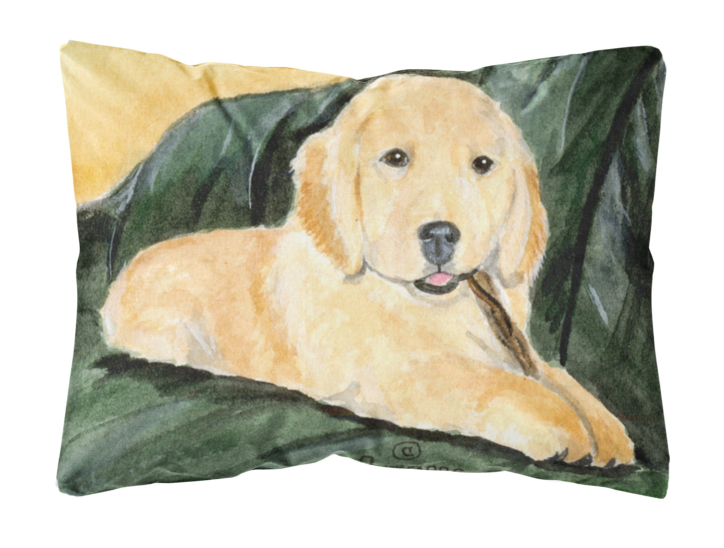 18"Cushion Cover Golden Retriever Linen Pillows Dog Printed Sofa Home Decoration 