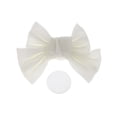 thumbnail image 1 of Accesorios para Casco de Motocicleta Decoración Moño de Sirena para Cascos de Motocicleta Bicicleta Esquí Etiqueta de Tela Blanca 1 Set, 1 of 6