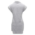 thumbnail image 4 of Women's Skirt Suit Athletic Set Short Sleeve Collared Top Comfortable Tennis Outfit Spring Summer Fall Casual Wear Machine Washable, 4 of 4