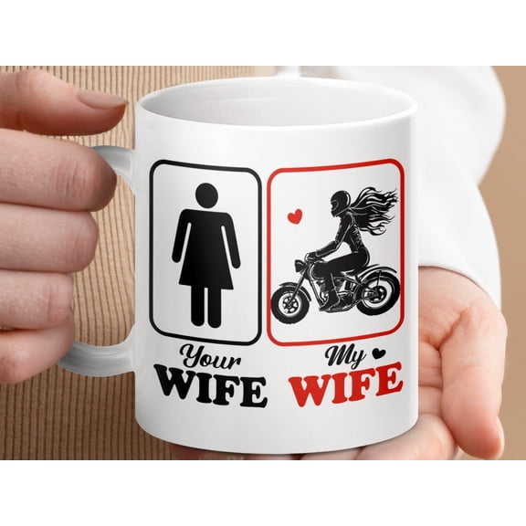 Funny Biker Wife Mug: Motorcycle Lover Gift
