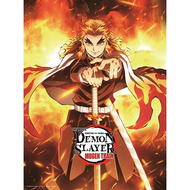 Demon Slayer Kimetsu No Yaiba The Movie Mugen Train Wall Scroll A Walmart Com Walmart Com