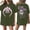 Army Green, variant on Ghostface T-Shirt for Women, Double-Sided Heart Hands & "Call Me" Graphic Print, Retro Horror Aesthetic Short Sleeve Crewneck Top