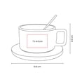 thumbnail image 5 of Paquete con 20 piezas de Taza de cerámica base de bambú y cuchara gris 9.2 x 6.3, 5 of 5