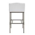 thumbnail image 3 of Home Square Metal Counter Height Stool in White Fabric - Set of 2, 3 of 11