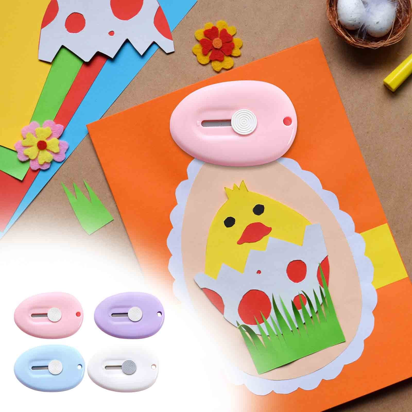 6 Mini Cutters Rétractables - Pour Ouvrir Cartons, Enveloppes - Forme Nuage Portable - 3