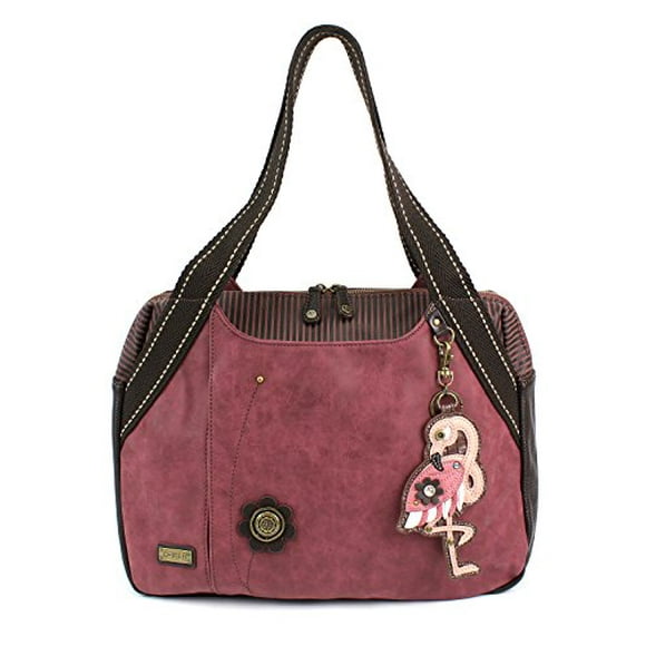 Chala Sac à Main Sac à Bandoulière Sac Fourre-Tout avec Charme Flamant Rose