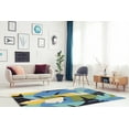 thumbnail image 3 of Linon Home Decor Trio Area Rug Collection, Aqua and Ivory, 8' x 10', 3 of 4