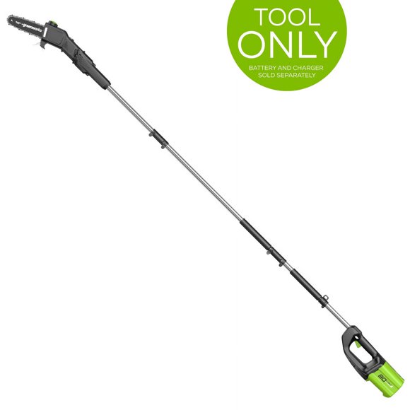 Greenworks Pro 80V 10 inch Brushless Cordless Polesaw, Tool Only, PS80L00