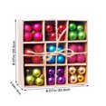 thumbnail image 4 of Toystoory 99 Uds. Adornos de bolas de árbol de Navidad 3cm adornos de bolas de plástico caja de regalo combinación accesorios de decoración de fiesta Kits de decoración para fiestas Vistoso Toystoory HA8972-02B, 4 of 6