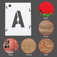 thumbnail image 5 of Uxcell Letter Number Stencils Reusable Alphabet Numbers Symbol Templates Set with Ring 2 Inch, 5 of 7