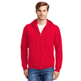 thumbnail image 6 of Hanes Men's EcoSmart Full-Zip Fleece Hoodie -WD18 ComfortSoft Hooded Sweatshirt (Deep Red, XL), 6 of 6