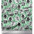 thumbnail image 1 of Soimoi Cotton Voile Fabric Rocket,Planet & Astronaut Animal Print Sewing Fabric Yard 56 Inch Wide, 1 of 1
