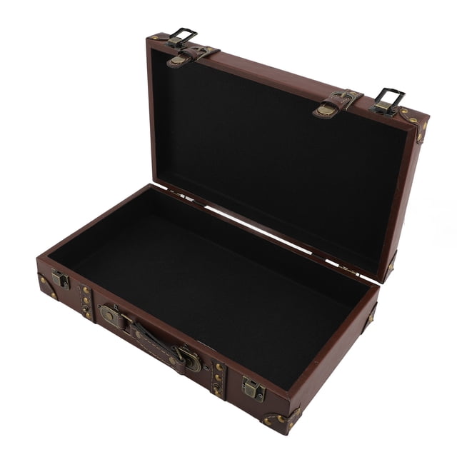 Coffre de Bagage Vintage, Valise Vintage Décorative avec Serrure Robuste pour Rangement