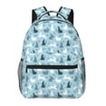 thumbnail image 1 of Balery Black White Gray Rabbit Mochila Escolar Impresa, Mochila Ligera para Viajes Casual, Mochila Duradera y Cómoda Multifuncional, Mochila para Laptop-One Size, 1 of 5