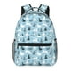 thumbnail image 1 of Disketp Black White Gray Rabbit Mochila Estampada para Hombre y Mujer – Mochila Ligera Clásica con Múltiples Bolsillos para Universidad, Trabajo y Viajes-One Size, 1 of 5