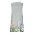 thumbnail image 5 of Rutainlusire Sleeveless Dress for Summer for Women Women's Summer Casual Round Neck Sleeveless Folding with Pocket Printed Dresses, 5 of 8