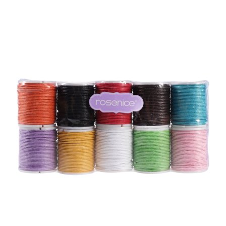HEMOTON Waxed Thread for Bracelets Waxed Cord for Jewelry Making Wax Rope