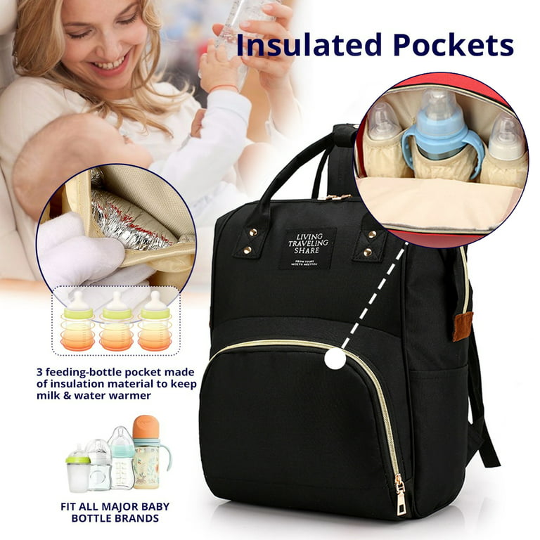 Baby Bags for Mom Multifunctional Diaper Bag Milk Storage