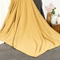 thumbnail image 5 of WNEXOPE Yellow Fleece Blanket 40x60 Blanket - 220GSM Soft Lightweight Plush Cozy Blankets for Bed, Sofa, Couch, Travel, Camping, 5 of 7
