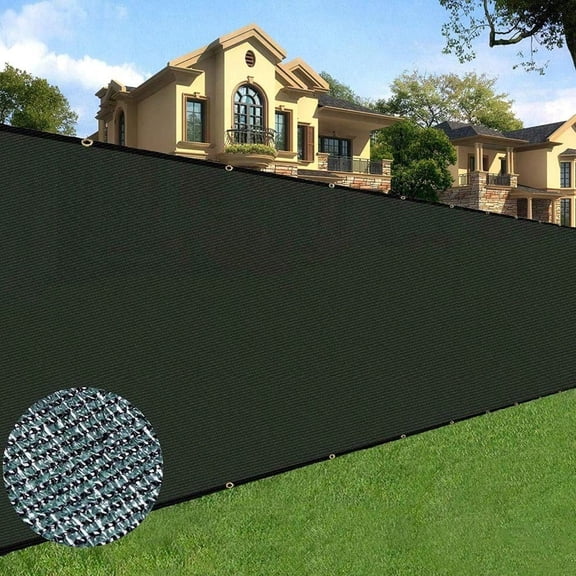 4 feet x 50 feet Privacy Screen Fence Heavy Duty Fencing Mesh Shade Net Cover for Wall Garden Yard Backyard Green 4 ft X 50 ft
